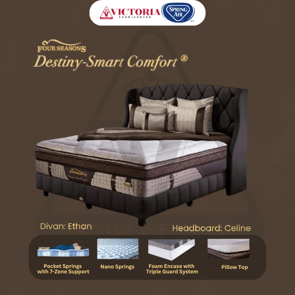 Spring Air Destiny Smart Comfort 120 x 200 120x200 Fullset Full Set Full Bed Set
