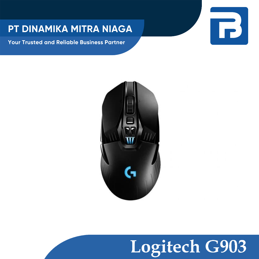 Logitech G903 HERO Mouse Gaming Nirkabel dengan Sensor HERO 25K dan Baterai Hingga 140 Jam