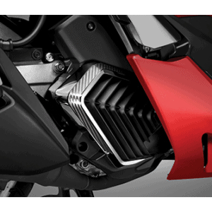 Accessories Garnish radiator Honda PCX160/ADV160/STYLO160/VARIO160 Silver Chrome Original AHM/HGP