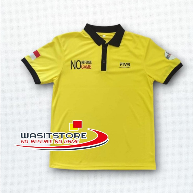 BAJU TUGAS WASIT VOLI Md: POLO (NO REFEREE NO GAME-FIVB-PBVSI-INDO-REFEREE) BIG SIZE