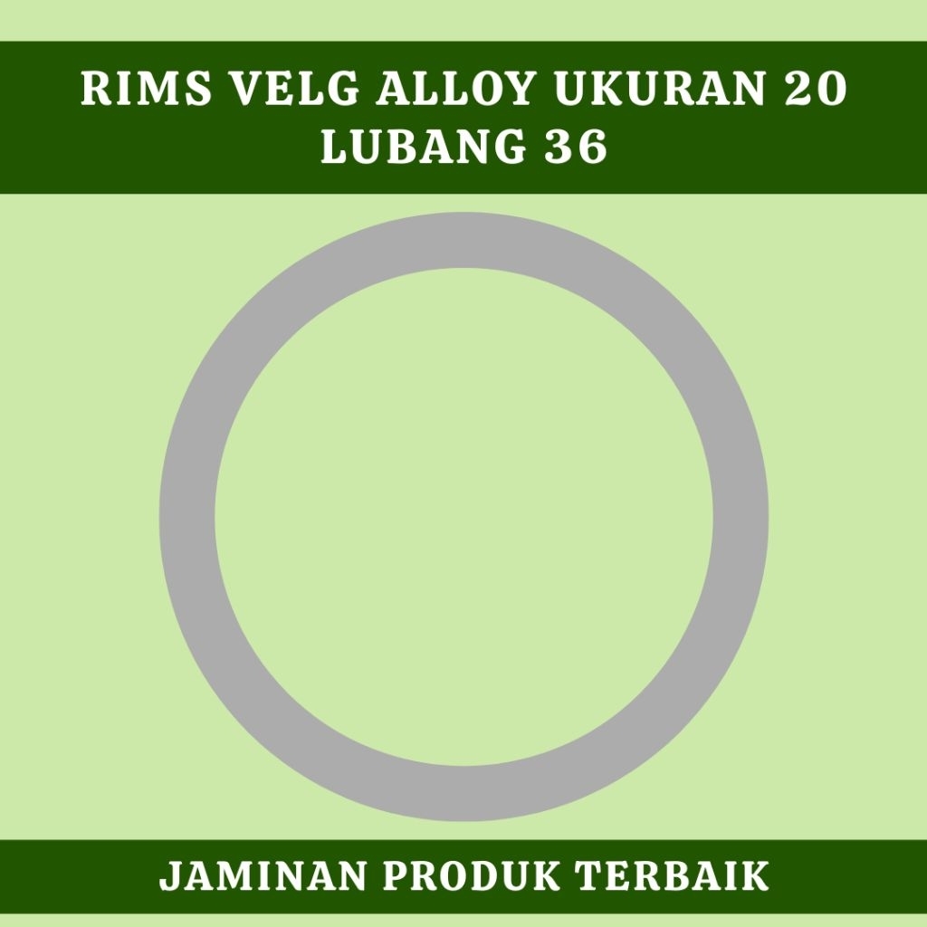 Rims Velg 20 Alloy Lubang 36