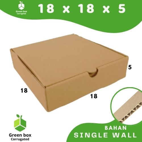 Box Packing 18x18x5 LD Kardus Pizza 18x18x5 LD Dus 18x18x5 LD Kotak Packing Hampers Dus Karton