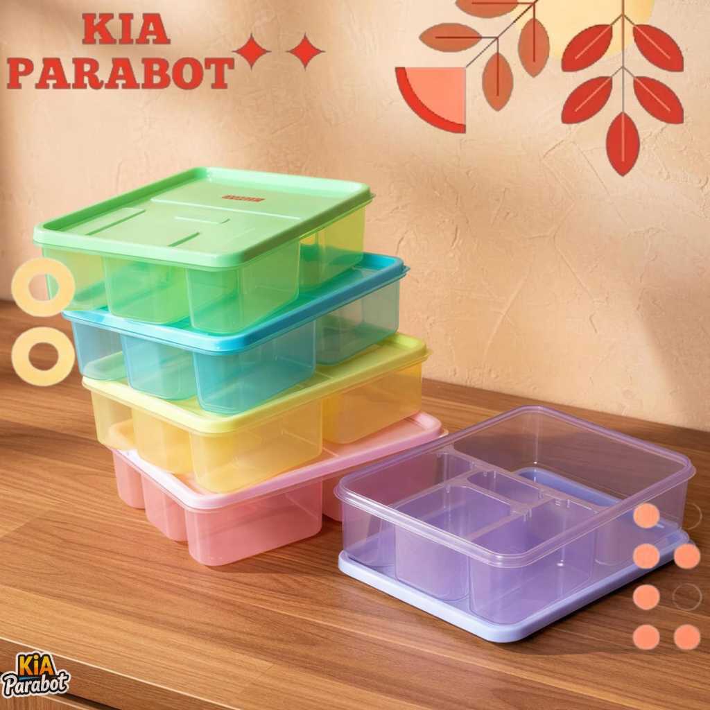 Misting Viola Lunch Box STELLA 5 Sekat Kotak Makan Plastik Warna