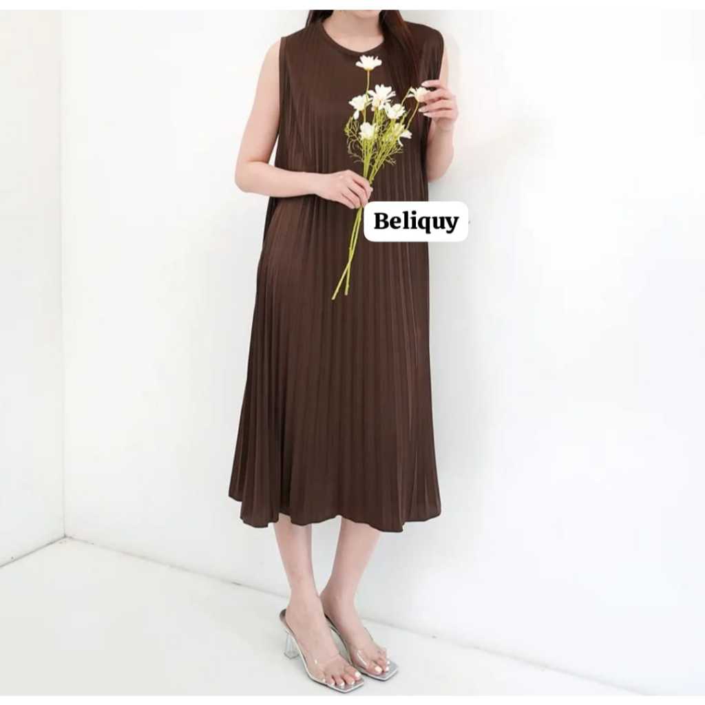 Dress Plisket Premium/Midi Dress Plisket