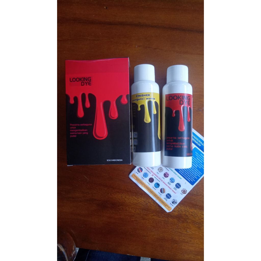 pewarna pakaian anti luntur plus coating warna LOKING dye