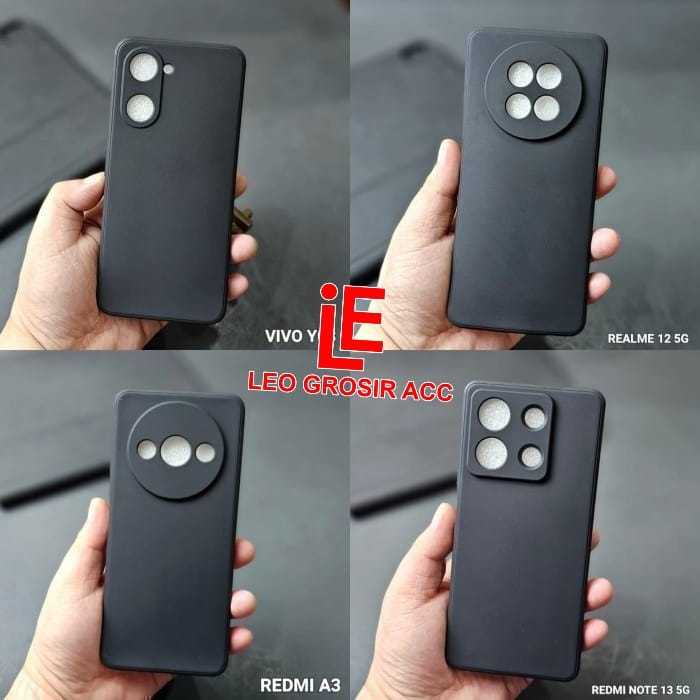 INFINIX SMART 5 SOFT CASE MACARON BLACK CASE PREMIUN BLACK INFINIX SMART 5 MSB