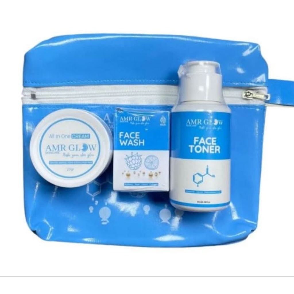 AMR GLOW SKINCARE PAKET ALL IN 1