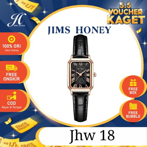 JIMS HONEY Jam Tangan Wanita JHW 18 (FREE Box + Baterai) Arloji Cewek Kecil