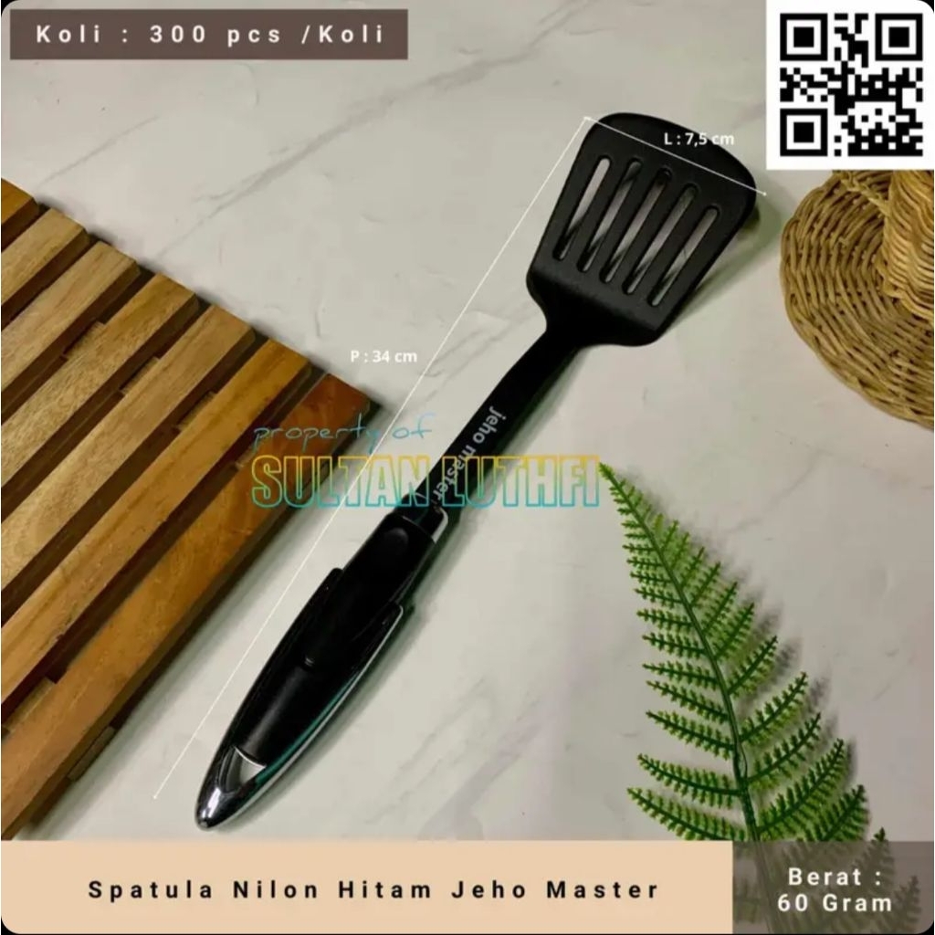 Spatula Nilon Hitam Jeho Master