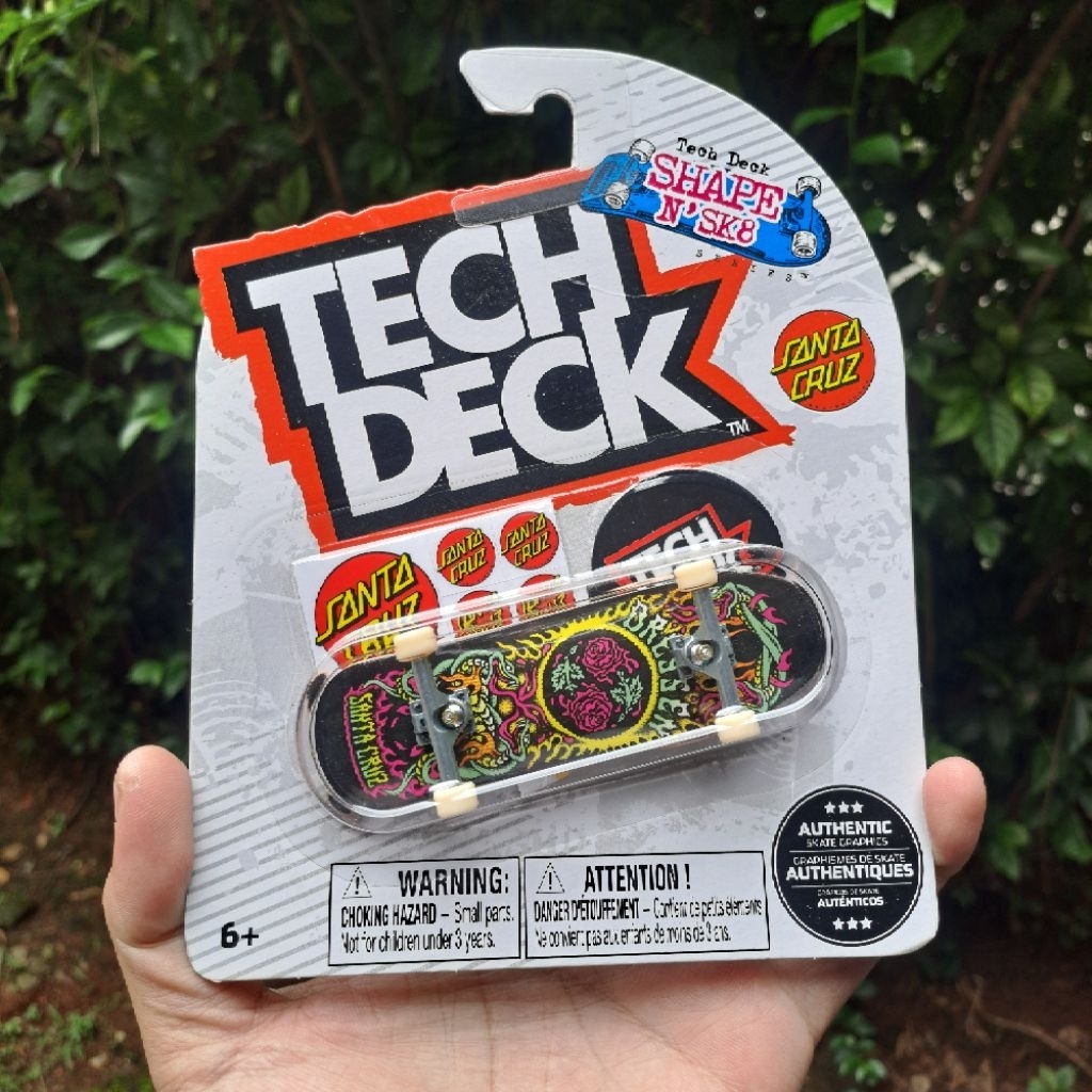 Tech Deck Graphic De'Skate Authentiques Santa Cruz Shape N'SK8