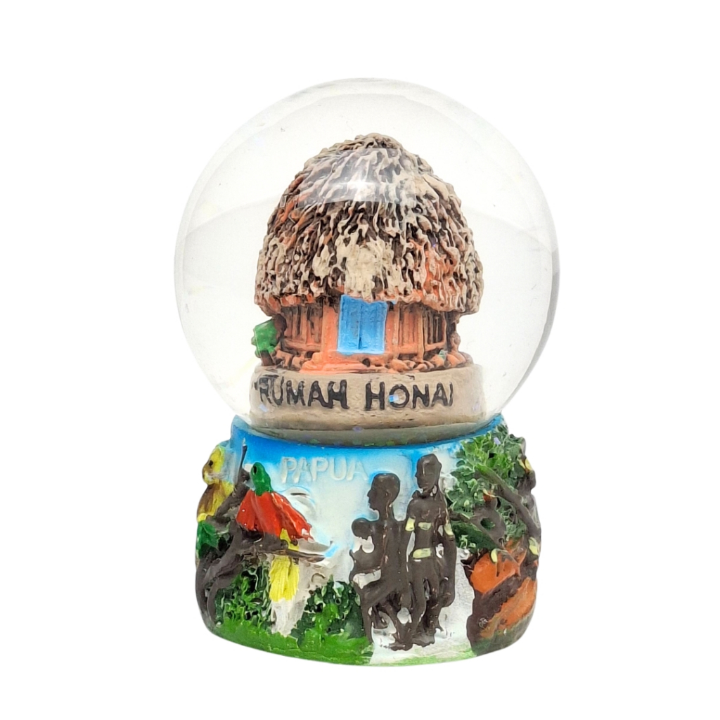 Souvenir snow globe bola air Papua oleh-oleh dari Negara Indonesia