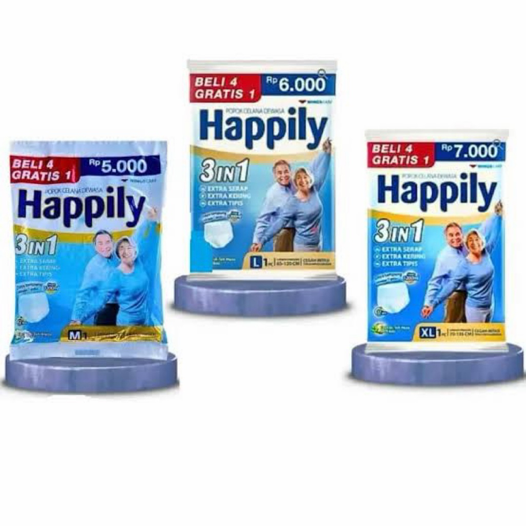 Pampers Happily Ecer Dapat 1Sachet Pampers Dewasa
