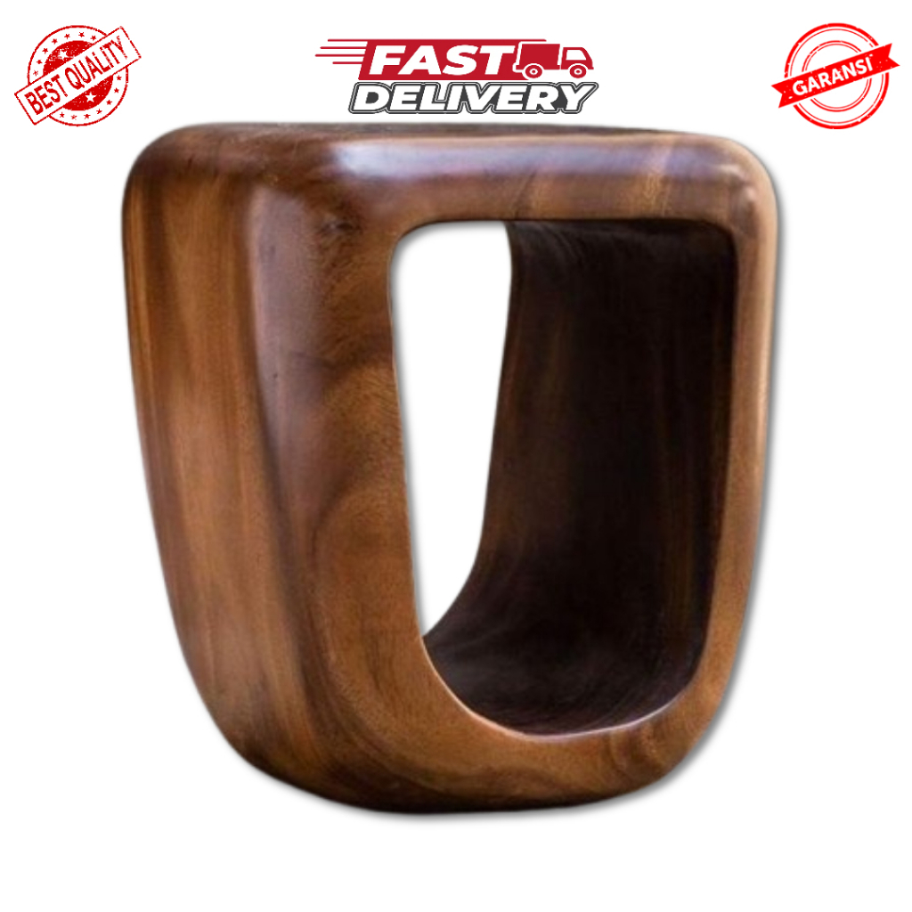 Stool Kayu Trembesi Utuh tanpa Sambung