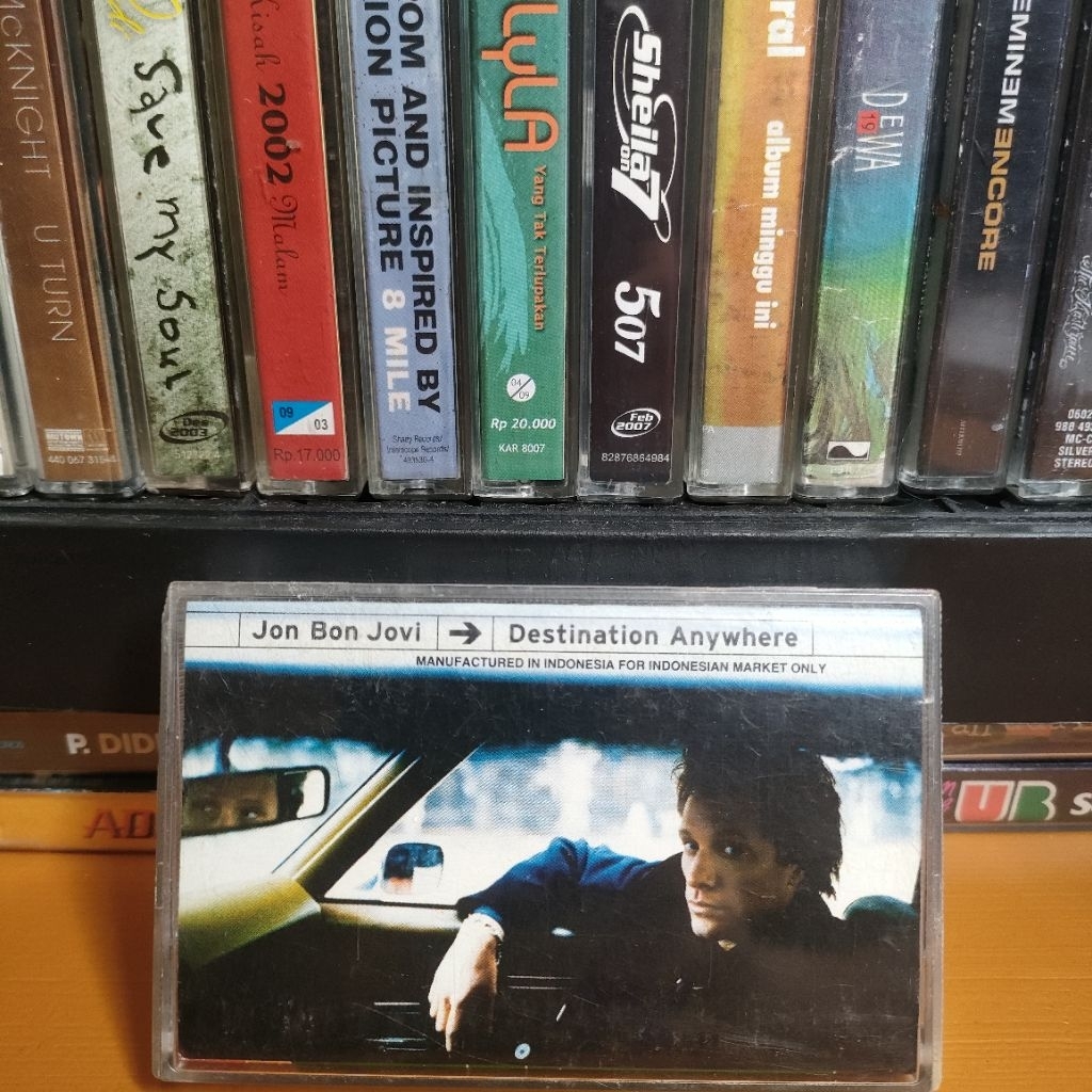 Kaset Pita Bon Jovi Destination Anywhere mulus kaku