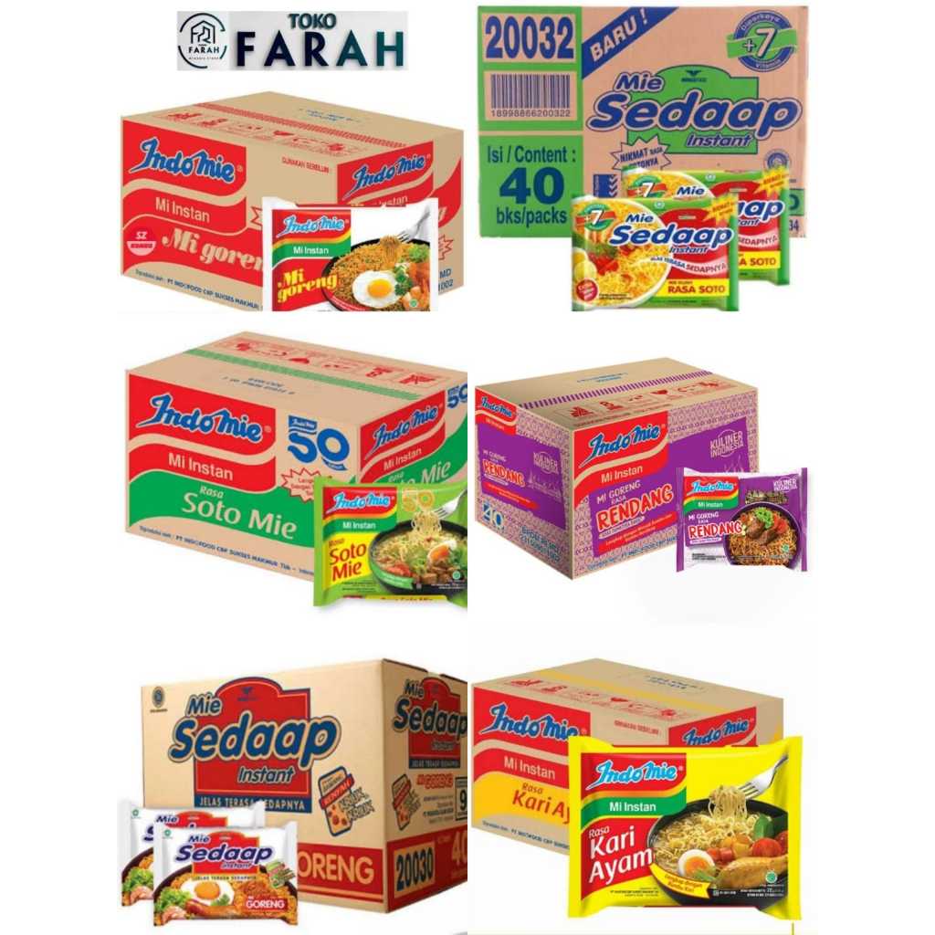 ANEKA MACAM MIE INSTAN INDOMIE & SEDAAP
