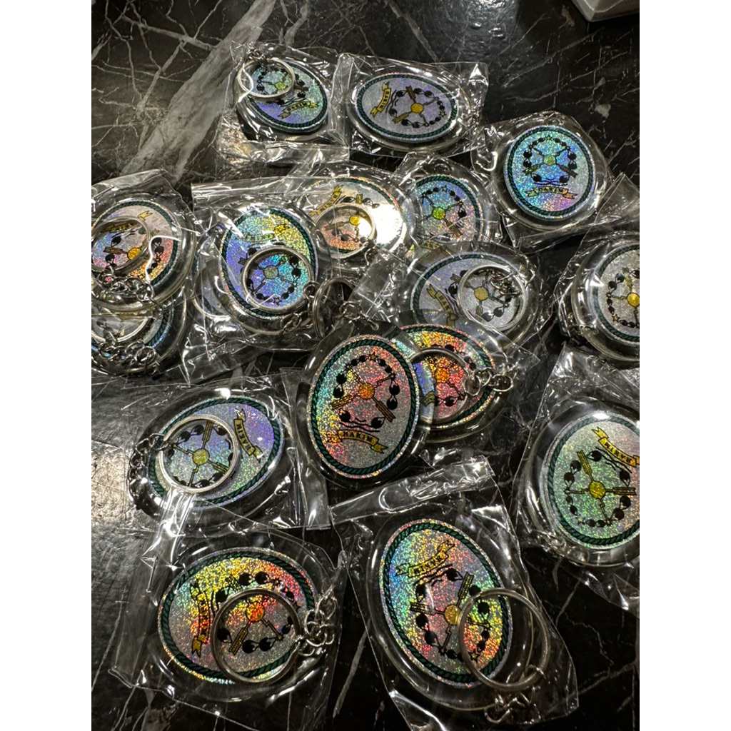 Gantungan Kunci HAKIM Akrilik 2 Layer HOLOGRAM