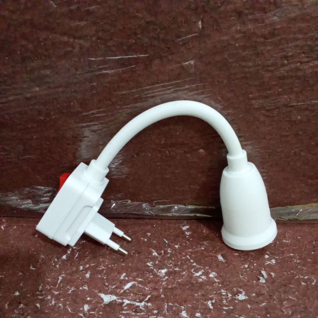 Fitting Lampu Flexible Over Colok On/Off Fitting lampu E27 kabel flexible colokan ke listrik