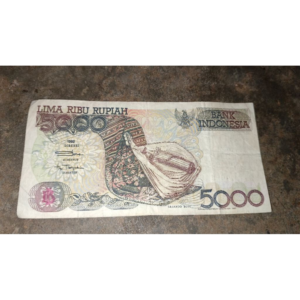 Uang 5000 Sasando 1992