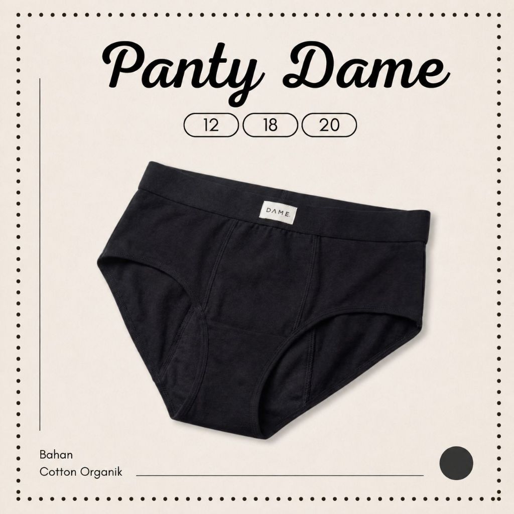 Panty Dame Celana Dalam Wanita Katun Cd Pakaian Menstruasi Haid Tebal Dan Lembut