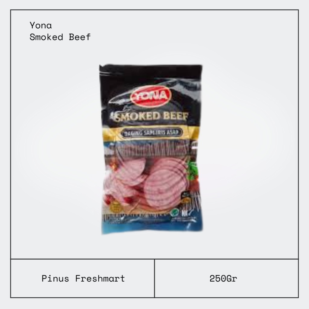 Yona Smoked Beef 250gr / Daging Sapi Asap / Smoke Beef