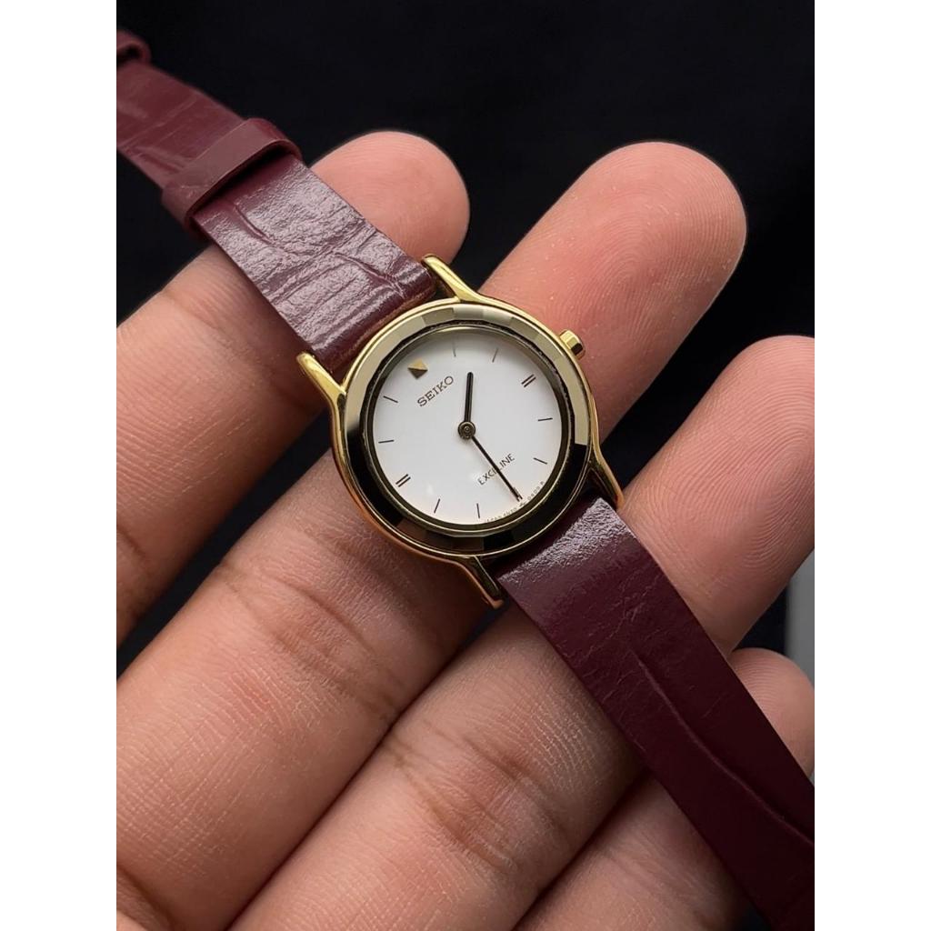 Jam Tangan Vintage Seiko Exceline Faceted Tungsten Bezel