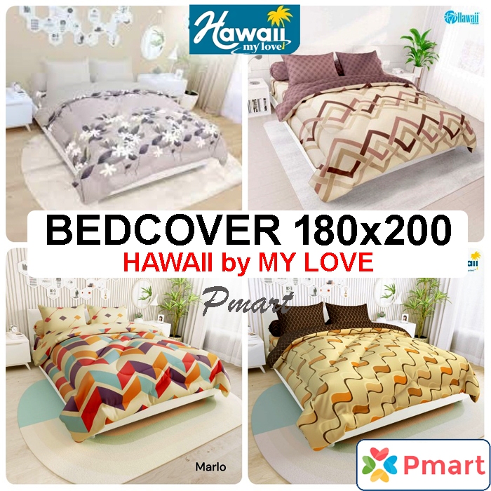 BEDCOVER MY LOVE HAWAII 180x200 / BEDCOVER MY LOVE HAWAII KING