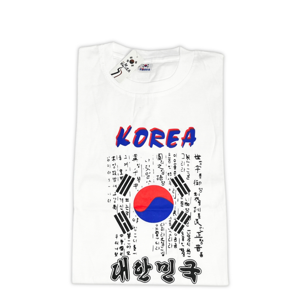 Souvenir kaos tulisan Korea dari negara Korea