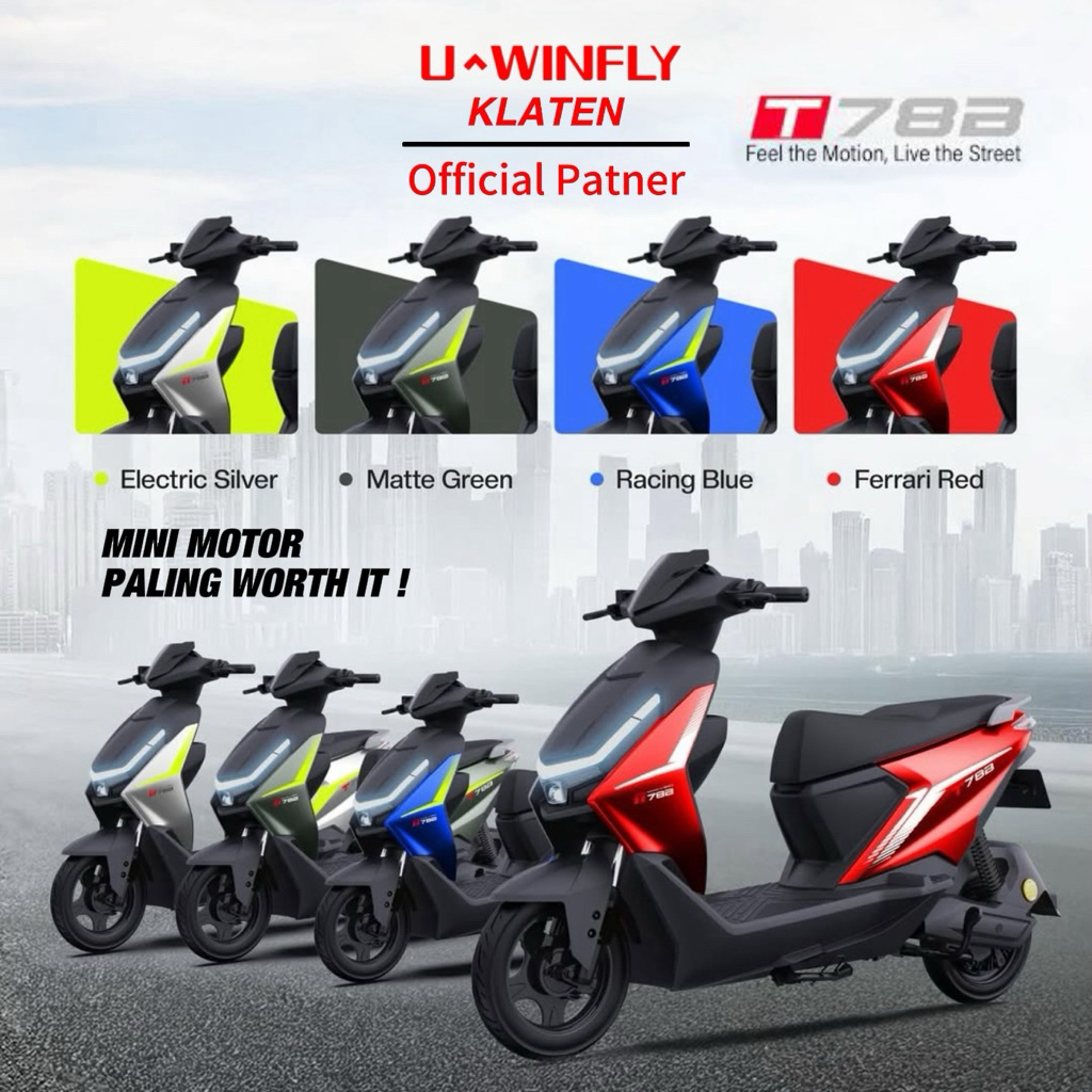 U-Winfly T78B Sepeda Listrik Fast Charging Swap Battery Upgrade Version