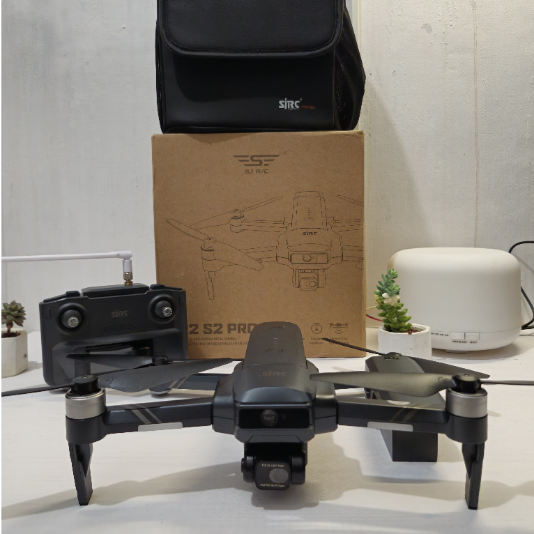 Drone SJRC F22 PRO PLUS , DRONE 4K GPS, PAKET 2 BATERAI MODIF ANTENA JARAK JAUH