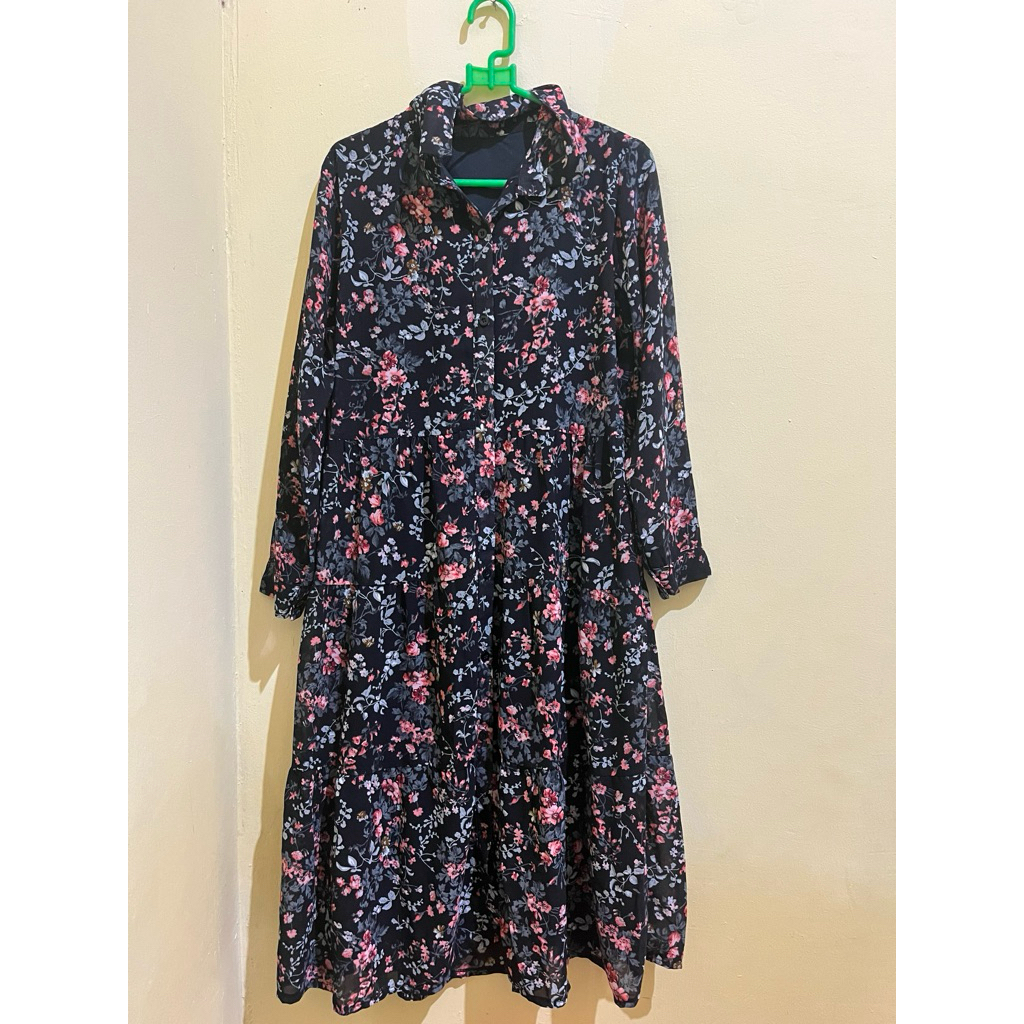preloved tunik bunga bunga