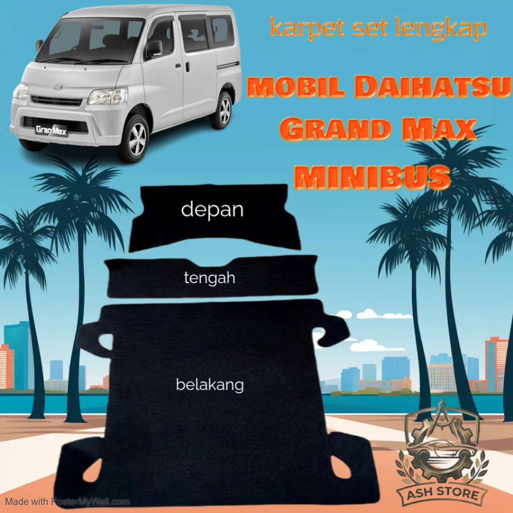 KARPET MOBIL DAIHATSU GRAND MAX MINIBUS FULLSET