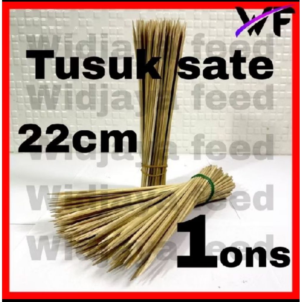 Tusuk Sate Runcing Panjang -+22cm, tusuk buket,tusuk sosis bakar,tusuk cilok,tusuk bakso bakar.