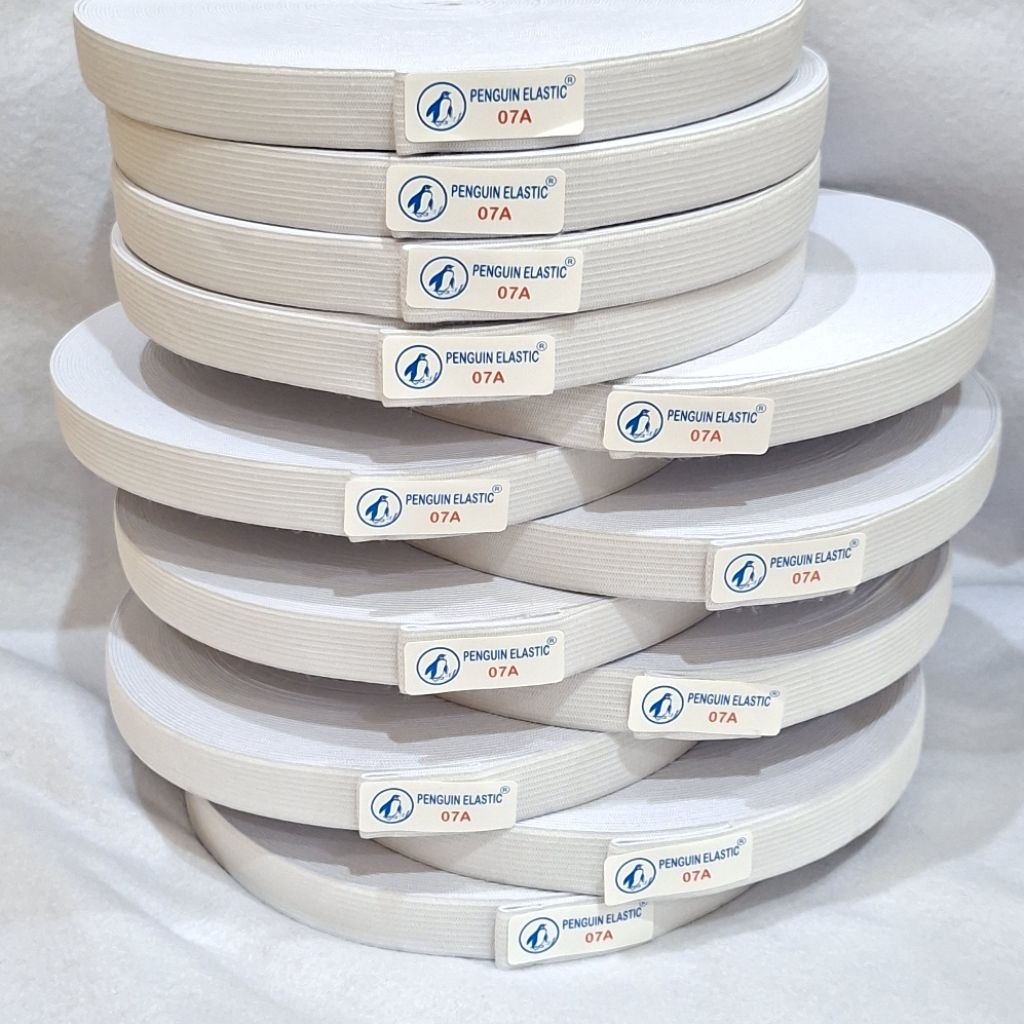 5meter KARET ELASTIS 2cm / KARET ELASTIC PENGUIN 2cm / KARET ELASTIS PENGUIN 07A / KARET KOLOR 2cm