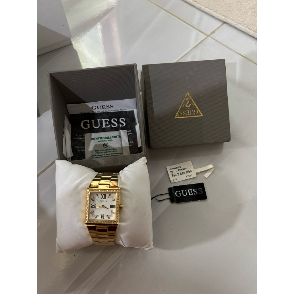 jam guess ori preloved murah