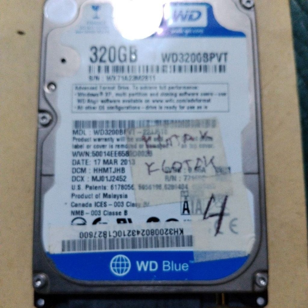 harddisk laptop rusak merk WD