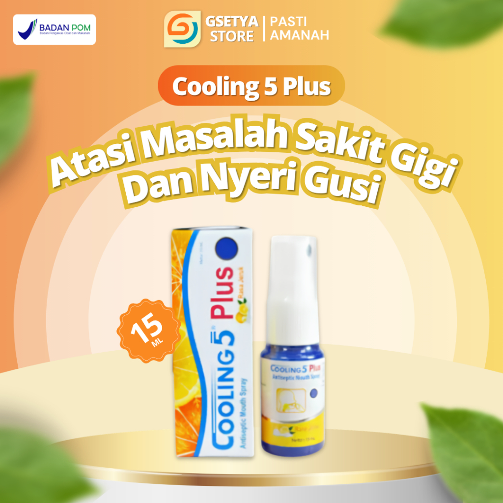 Cooling 5 Plus Obat Semprot Untuk Sakit Gigi Berlubang Nyeri Linu Atasi Gusi Bengkak Ampuh Untuk Ana