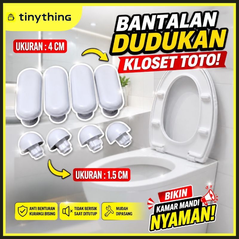 Karet Bantalan Kloset Duduk Toto 1 Set / Karet Closet Duduk Toto