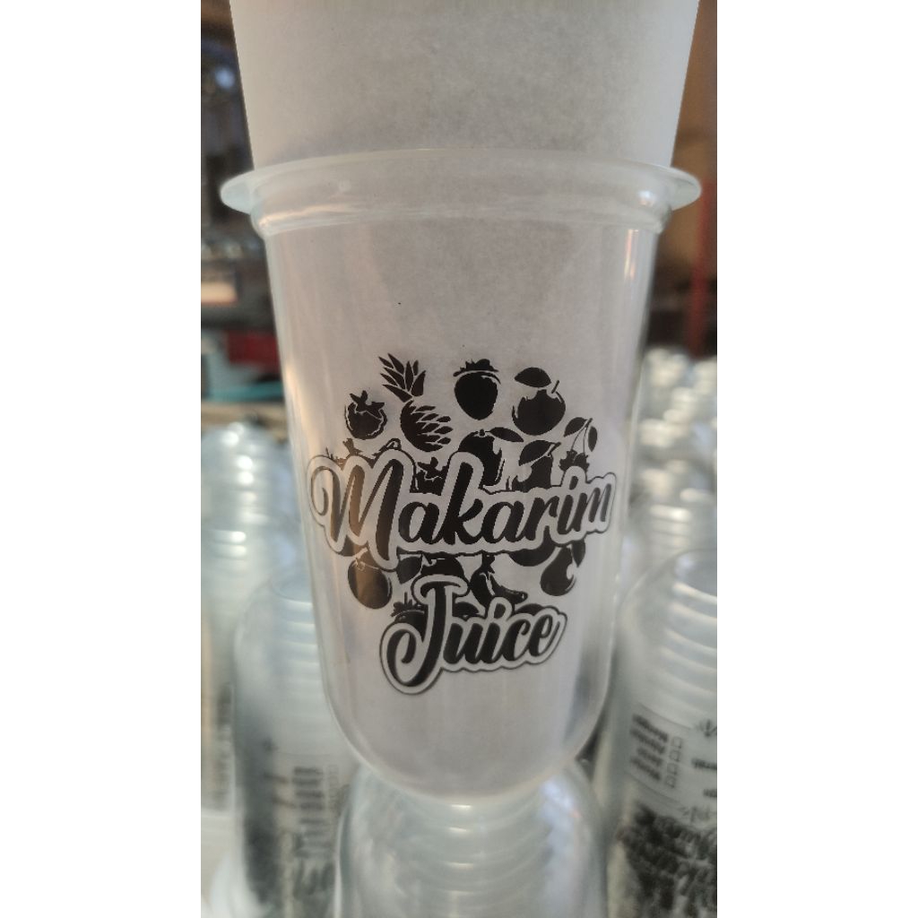 Gelas Cup HOK 14 oz Oval + Sablon Custom