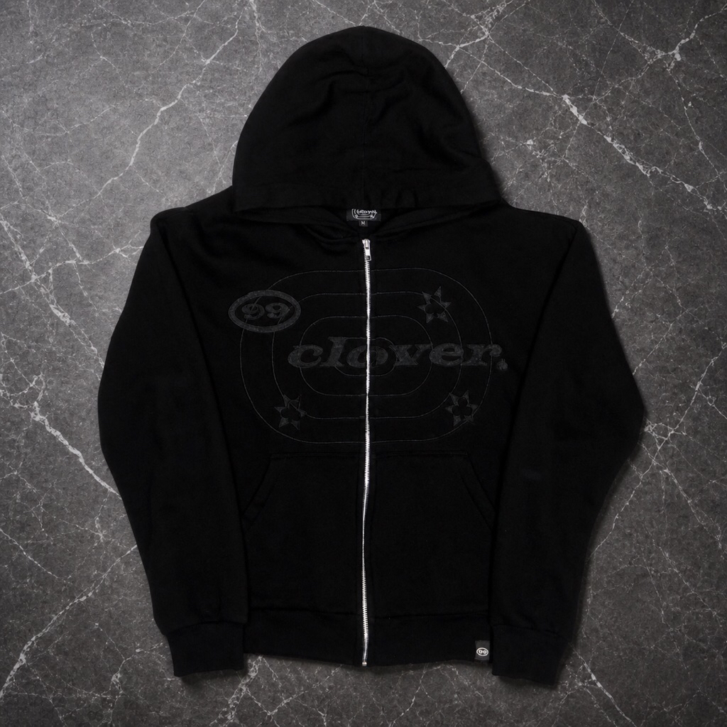 99 Clover Zip Up Black