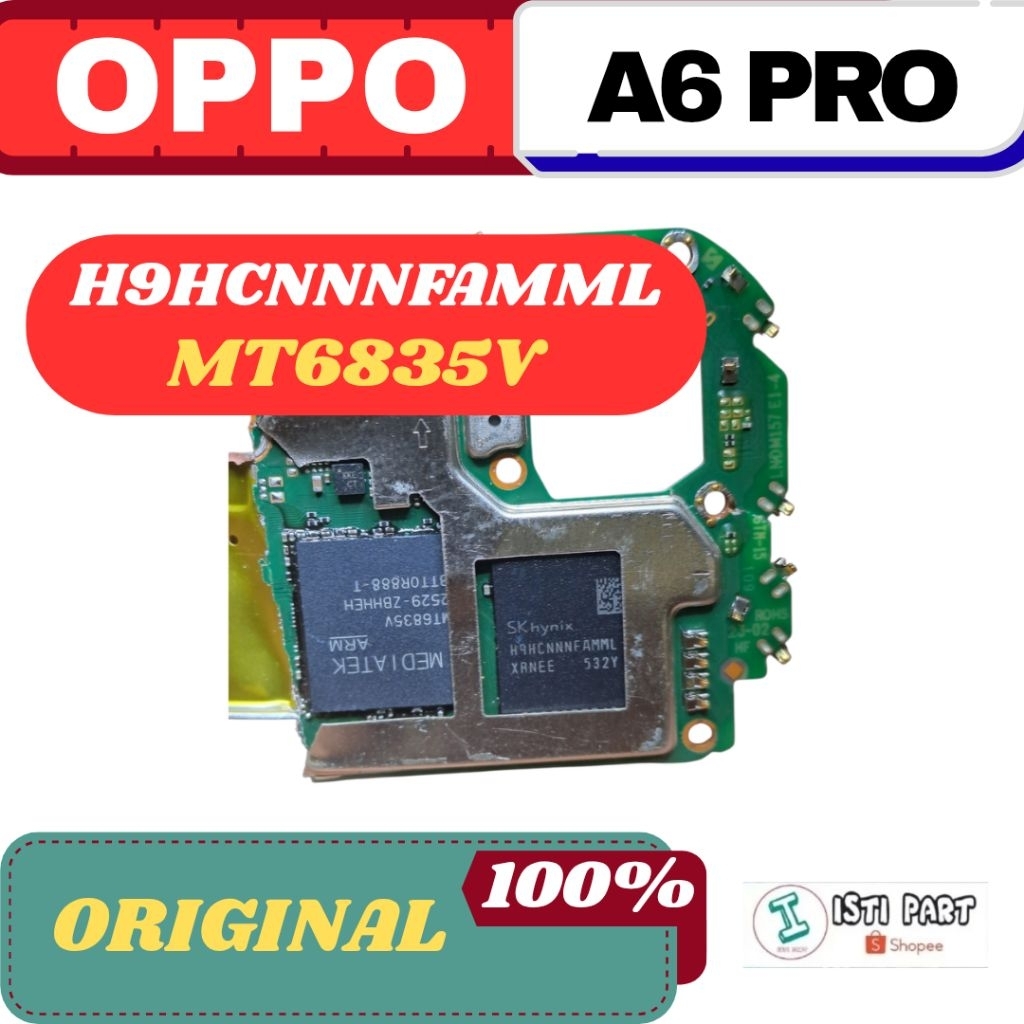 IC RAM OPPO A6 PRO 5G SET CPU IC H9HCNNNFAMML IC MT6853V FRESH