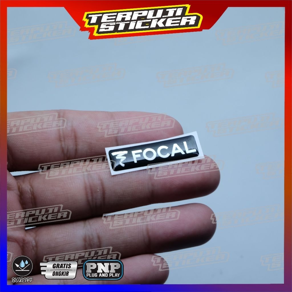 emblem timbul FOCAL SPEAKER AUDIO MOBIL/STICKER FOCAL SPEAKER AUDIO MOBIL