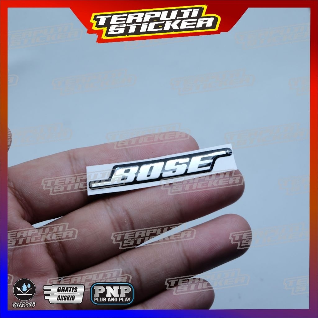 emblem timbul BOSE SPEAKER AUDIO MOBIL/STICKER LOGO BOSE SPEAKER AUDIO MOBIL