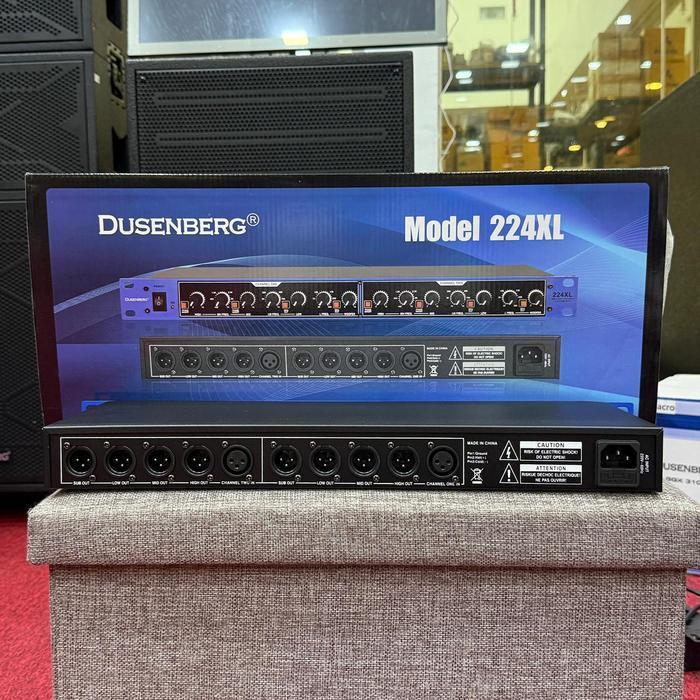 Dusenberg Crossover Aktif Plus Subwoofer Full Macro 224XL X2 – Original – Garansi Resmi 2 Tahun dengan Mode Switches dan Filter Linkwitz-Riley