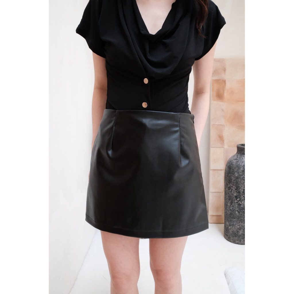 Viorth | Lisa skort / Leather skort