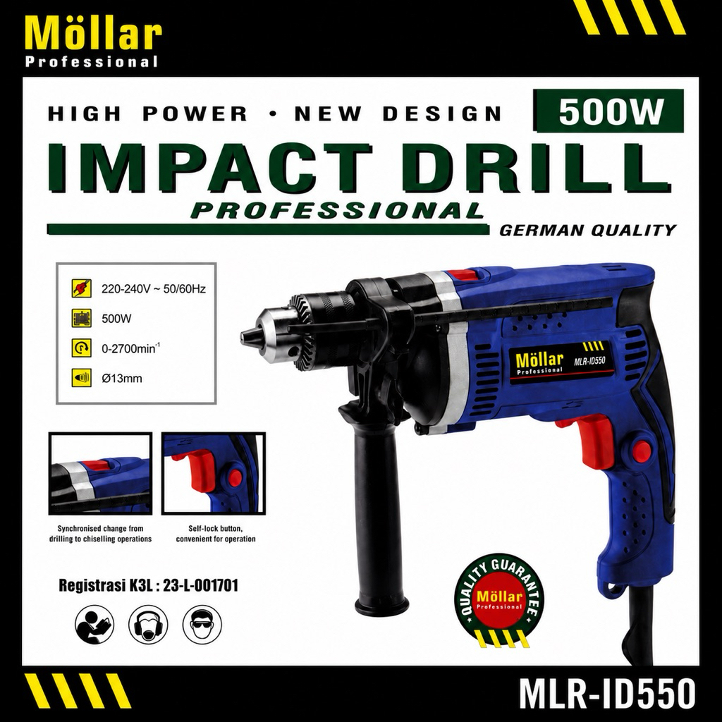 bor listrik MOLLAR 13 mm mlr - id 550