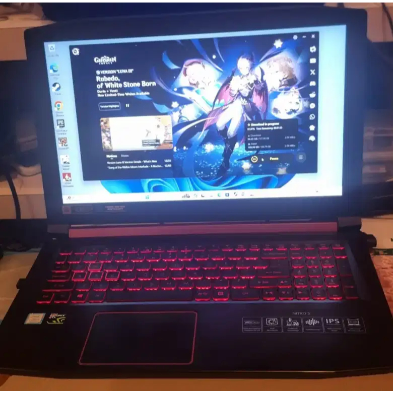 ACER NITRO AN515-52 I7 8750H 16GB SECOND/BEKAS/PRELOVED