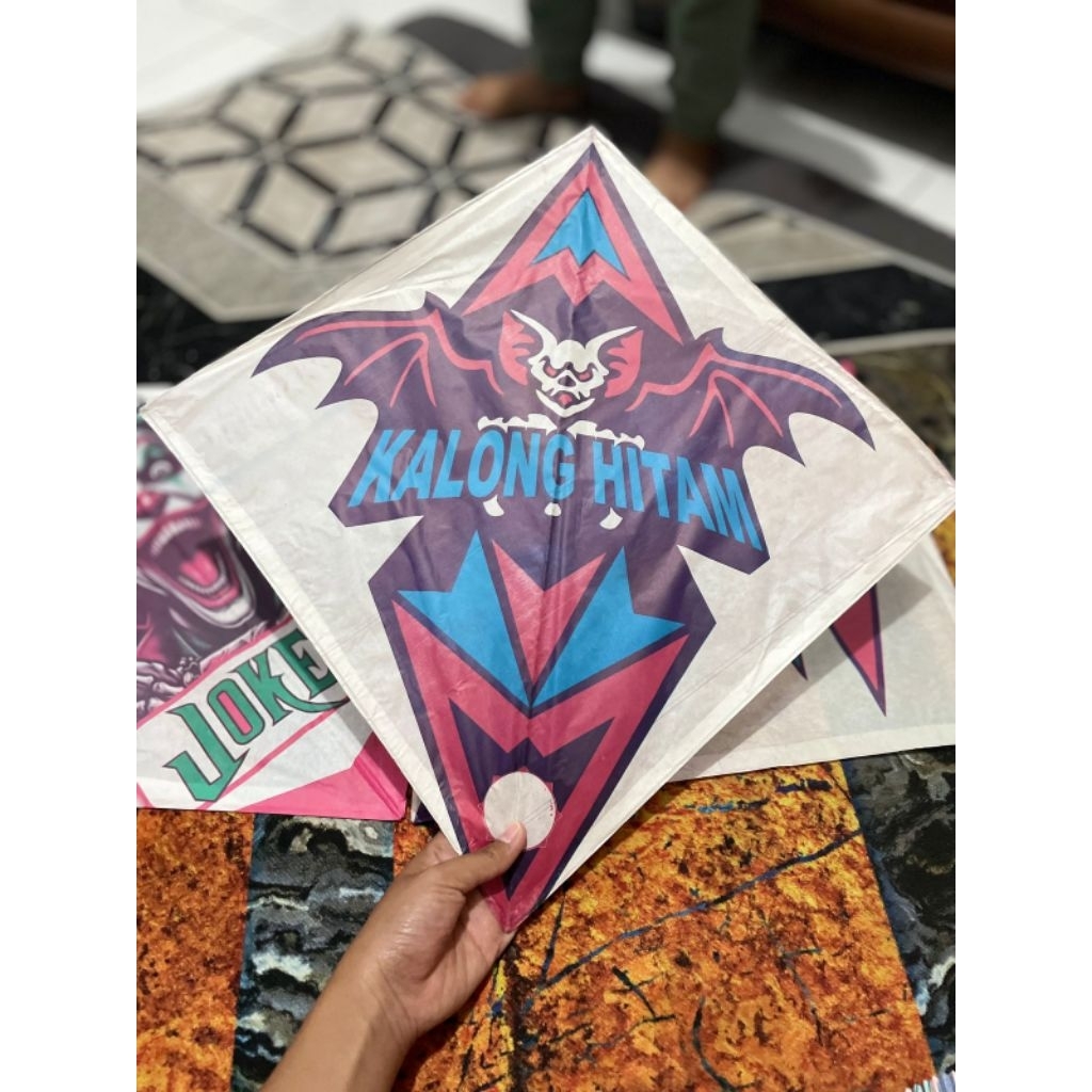 layangan layang layang kertas sablon 58 isi 50 pcs motif random