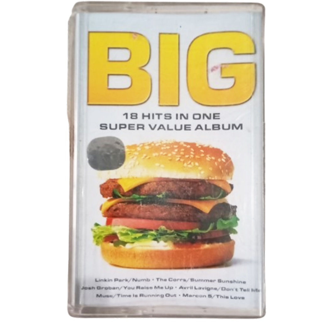 kaset pita - BIG - compilation 18 hits in one super value album - linkin park, avril lavigne, the co