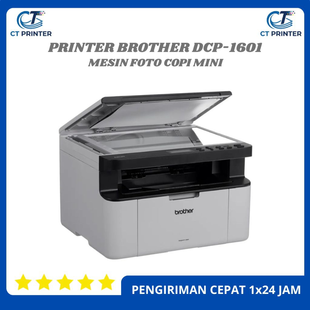 Mesin fotocopy Printer brother Dcp-1601 print scan copy