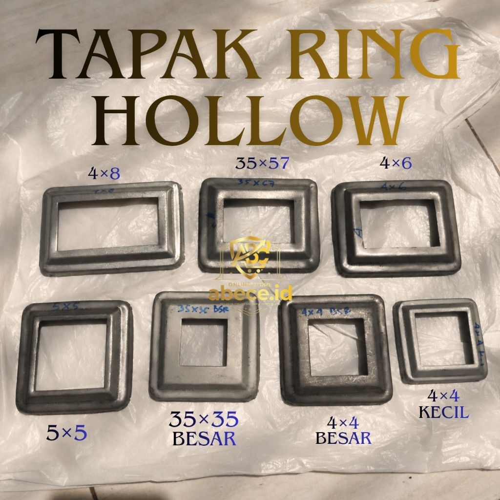 HL - Ring Hollow Tapak Hollow Besi Semua Ukuran